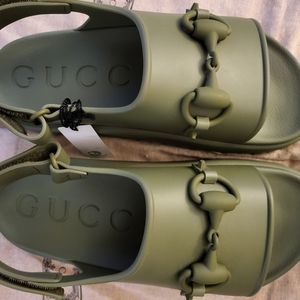 Authentic Horsebit Open toe Platform Sandals